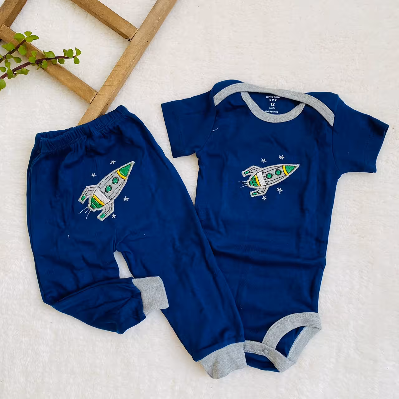 ست بادی و شلوار کارترز آستین کوتاه موشک