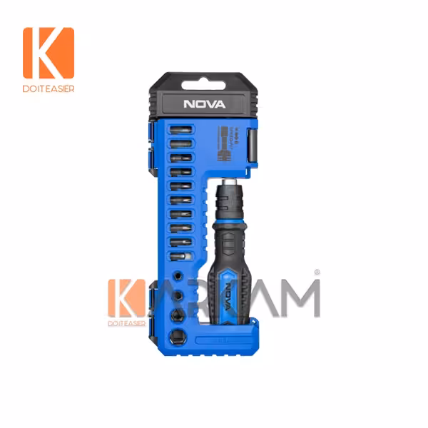 ست پيچگوشتی و بکس 26 عددی 1361 نوا