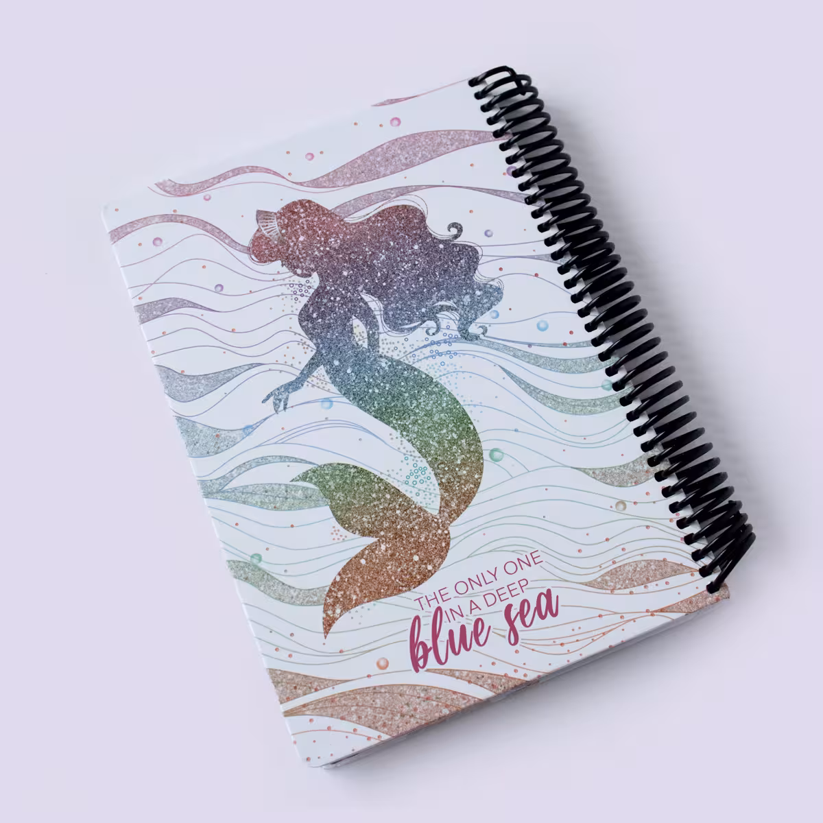 دفتر خط‌دار فانتزی پری دریایی سفید لنگو (Lango)