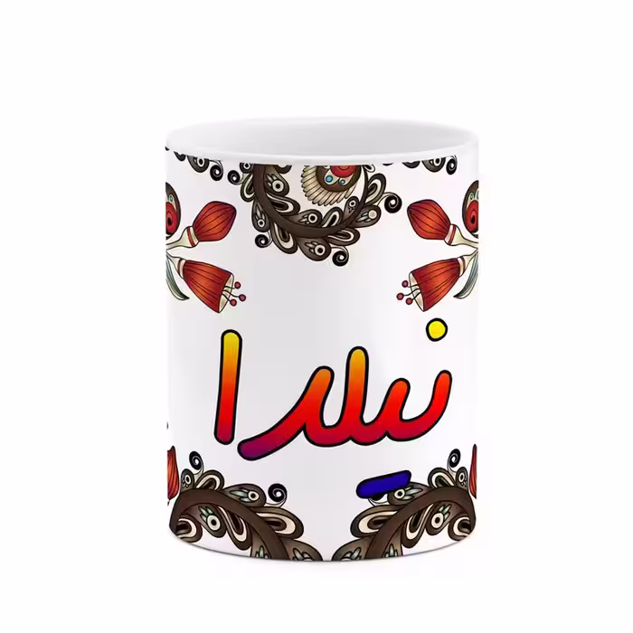 ماگ   اسم نیلدا  سنتی گل و بته کد mgh48178