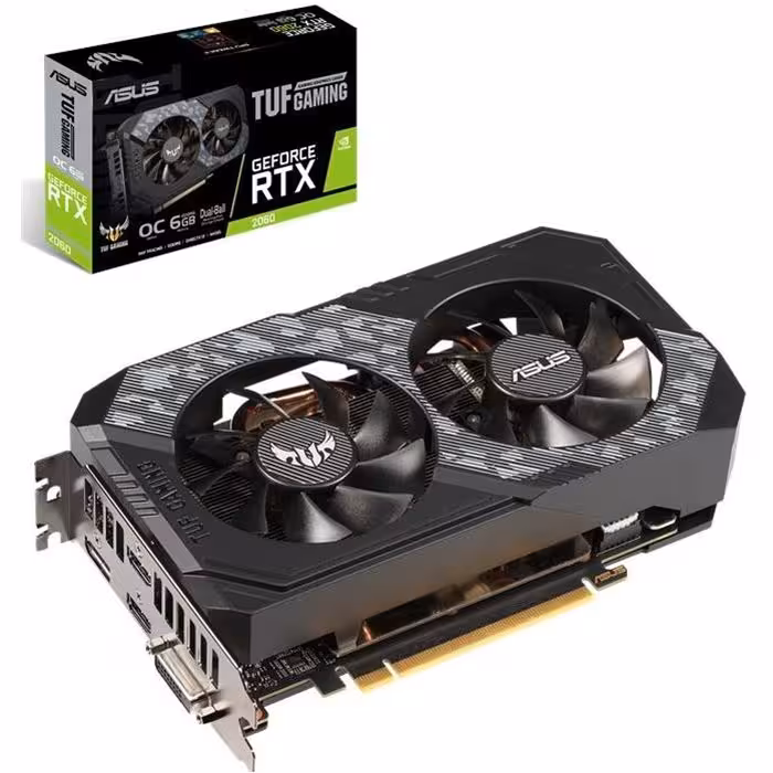 کارت گرافیک ایسوس مدل TUF RTX2060 گیمینگ حافظه 6GB