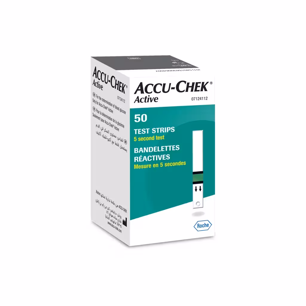 نوار تست قند خون آکیوچک اکتیو ا Accu Chek Active