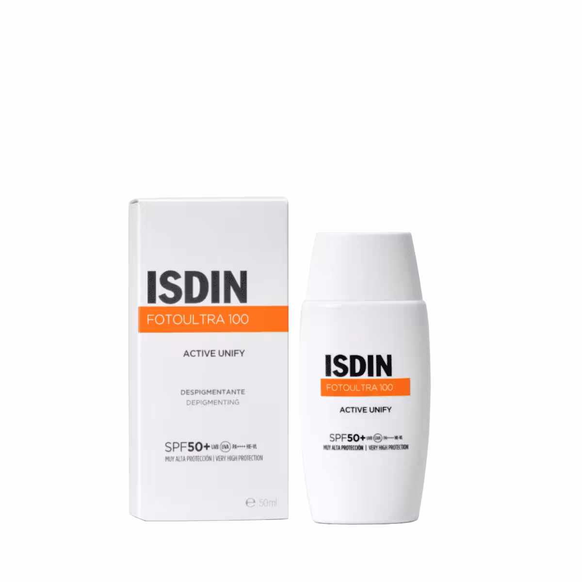 ضد آفتاب اکتیو یونیفای ایزدین Isdin FotoUltra 100 Active Unify SPF 50 UVB-UAV- PA    HE–VL