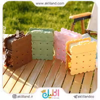 قمقمه روکش سیلیکونی طرح بیسکویت