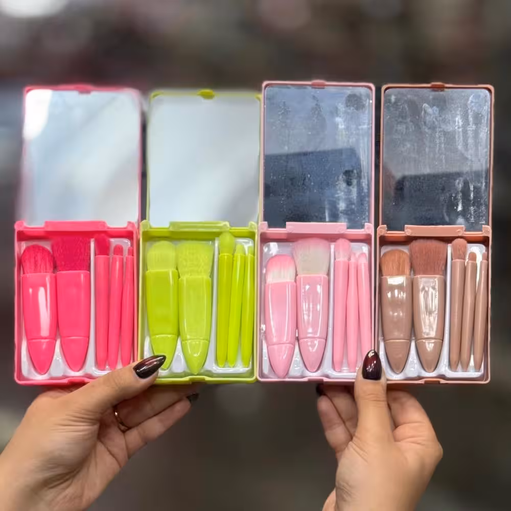 ست براش پاستیلی آینه دار 5تیکه