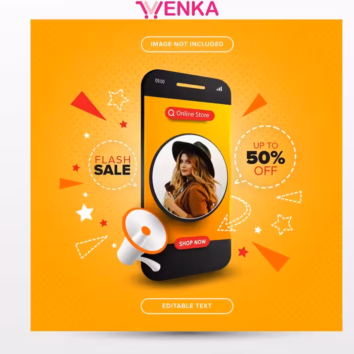 وکتور فروشگاه اینترنتی شبکه های اجتماعی کد46