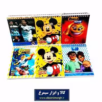 دفترچه یادداشت 50 برگ 1/16 جلد فانتزی کارتونی انعطاف پذیر آرین فنری ODT-004