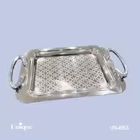 سینی براق استیل بدون پایه کوچک یونیک UN-4053