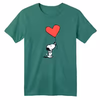 تی شرت آستین کوتاه بچگانه مدل اسنوپی کد 44 رنگ سبز سدری