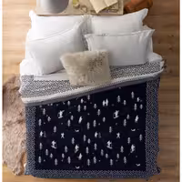 پتو پنبه ای مادام کوکو طرح Ski دونفره