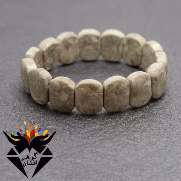 دستبند فسیل اصل درشت خوش نقش کد D_1849