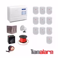 پکیج دزدگیر اماکن باسیم وزنی مدل فایروال سیم کارتی و تلفنی F10N10
