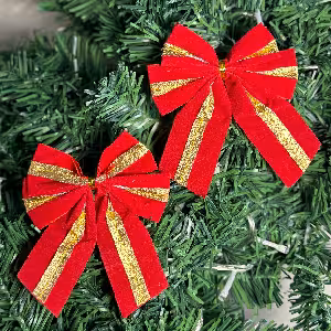 آویز پاپیون قرمز 10 سانت کد 558