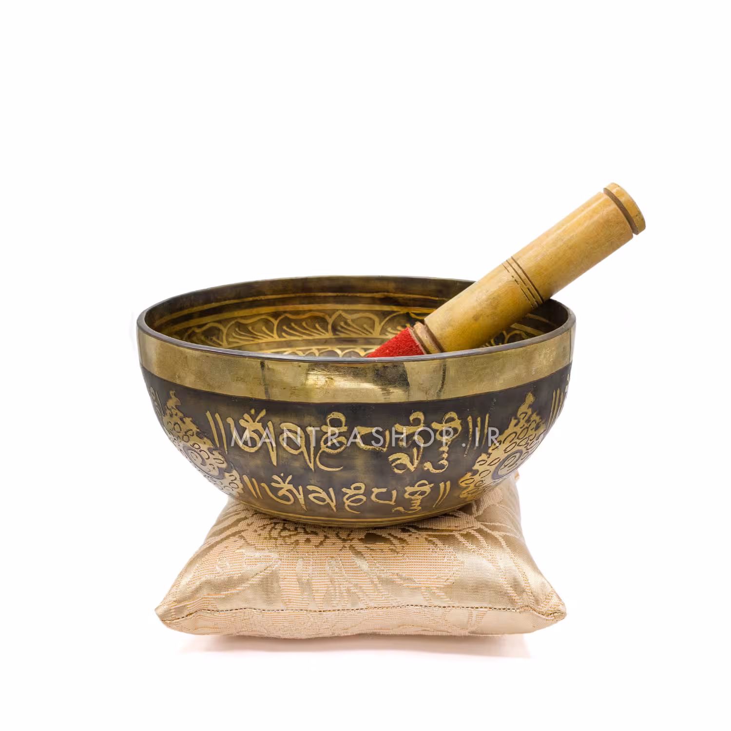 ست کاسه تبتی دست ساز اصل مدل حکاکی قطر دهانه 17.5 سانتی متر