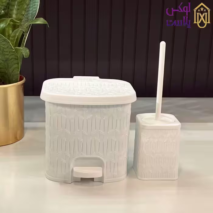 سطل و فرچه طرح بامبو لیمون در 2 سایز