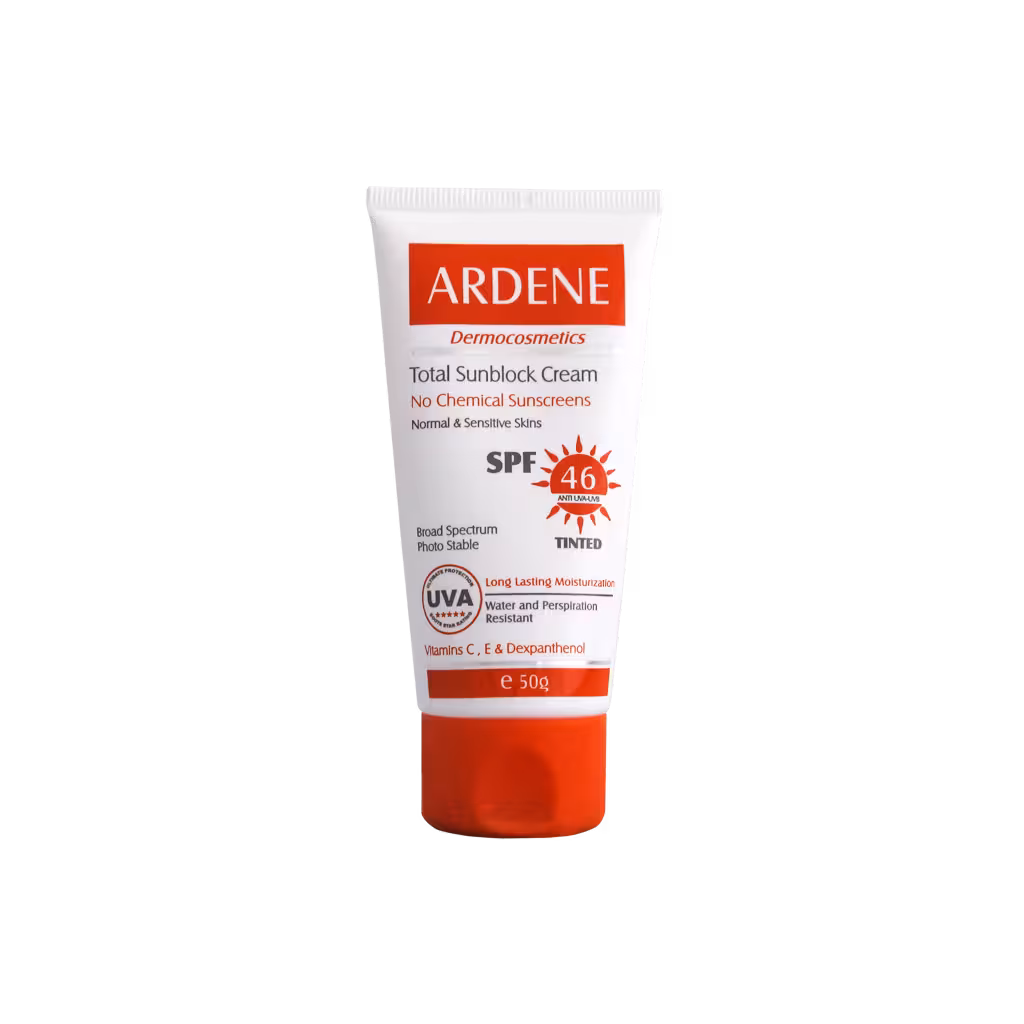 کرم ضد آفتاب رنگی SPF 46 آردن TINTED TOTAL SUNBLOCK CREAM SPF 46 ARDENE
