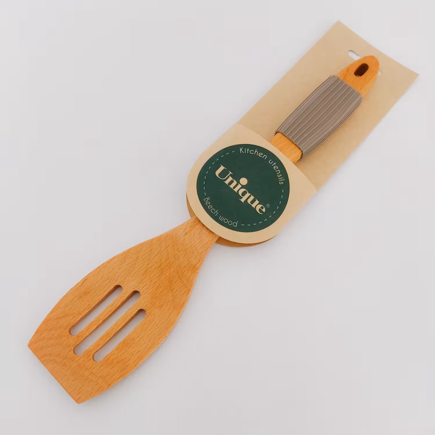 کفگیر چوبی یونیک دسته سیلیکون کد پنج مدل UN-1110
