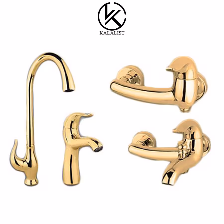 شیرآلات برند راسان مدل اکتاو طلایی