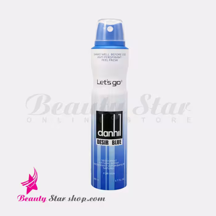 اسپری خوشبو کننده بدن مردانه لتس گو مدل Dunhill Desire Blue حجم 200 میلی لیتر
