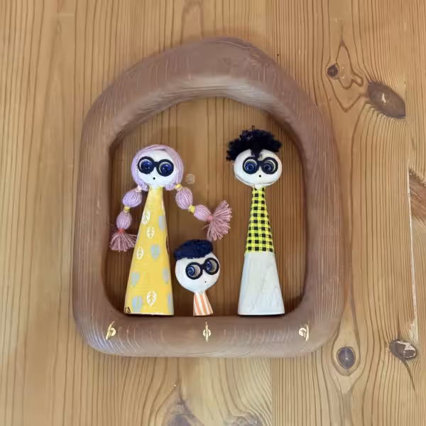 جاکلیدی آدمک بزرگ جفتی با بچه طرح دو