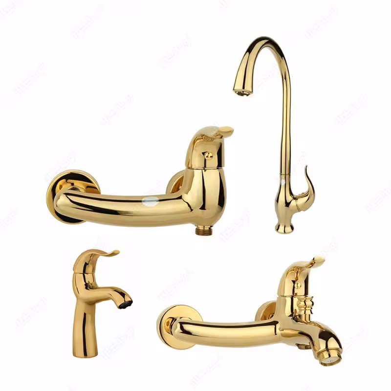 ست شیرآلات راسان مدل اکتاو طلایی