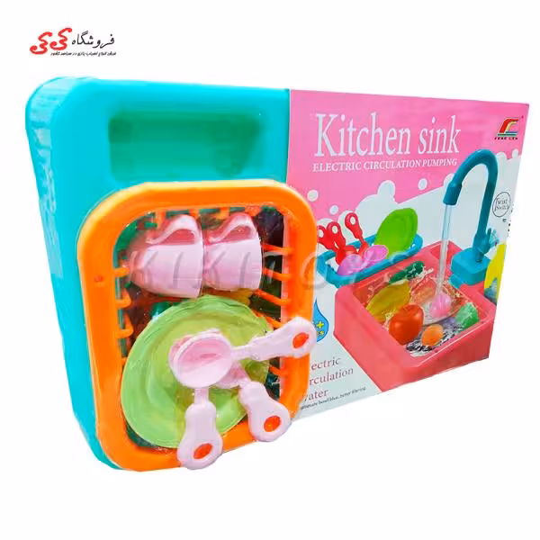 سینک ظرفشویی به همراه میوه اسباب بازی KITCHEN SINK 6058
