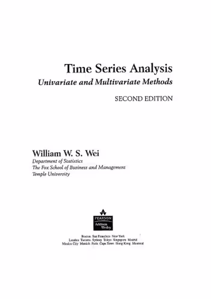 خرید و دانلود نسخه کامل کتاب Time Series Analysis : Univariate and Multivariate Methods (2nd Edition)