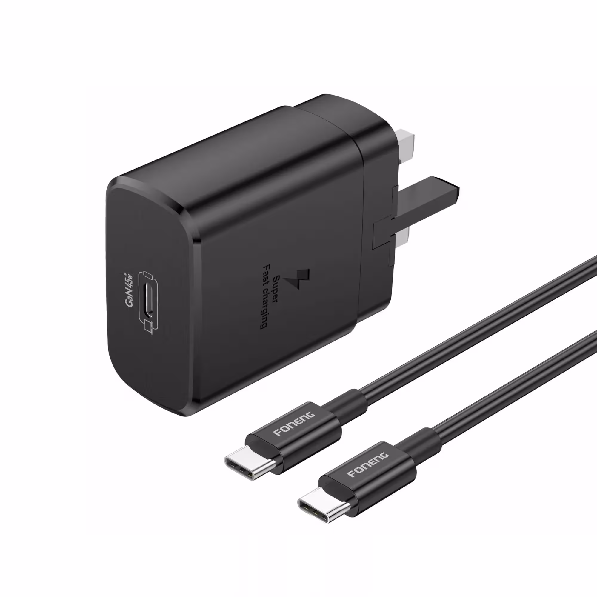 شارژر دیواری 45 وات فوننگ مدل EU45 به همراه کابل تبدیل USB-C