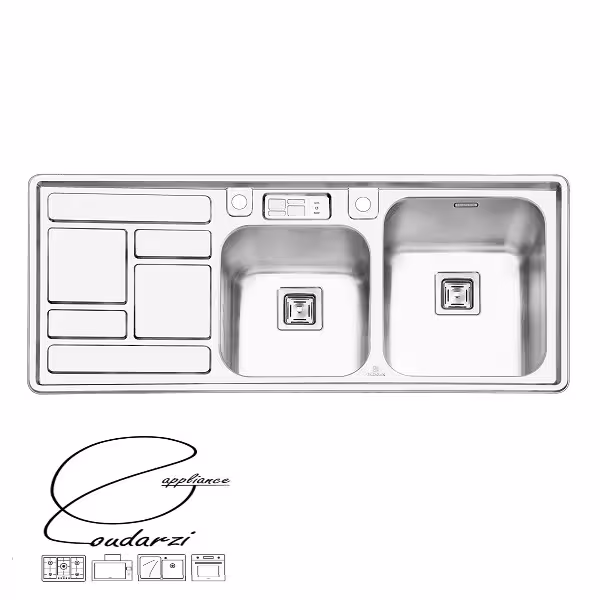 سینک پرنیان استیل مدل PS1211 توکار