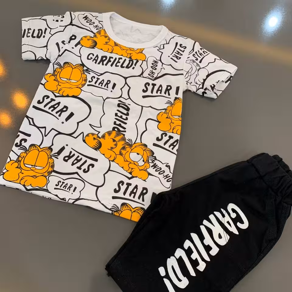 تیشرت شلوارک گارفیلد خوابالو