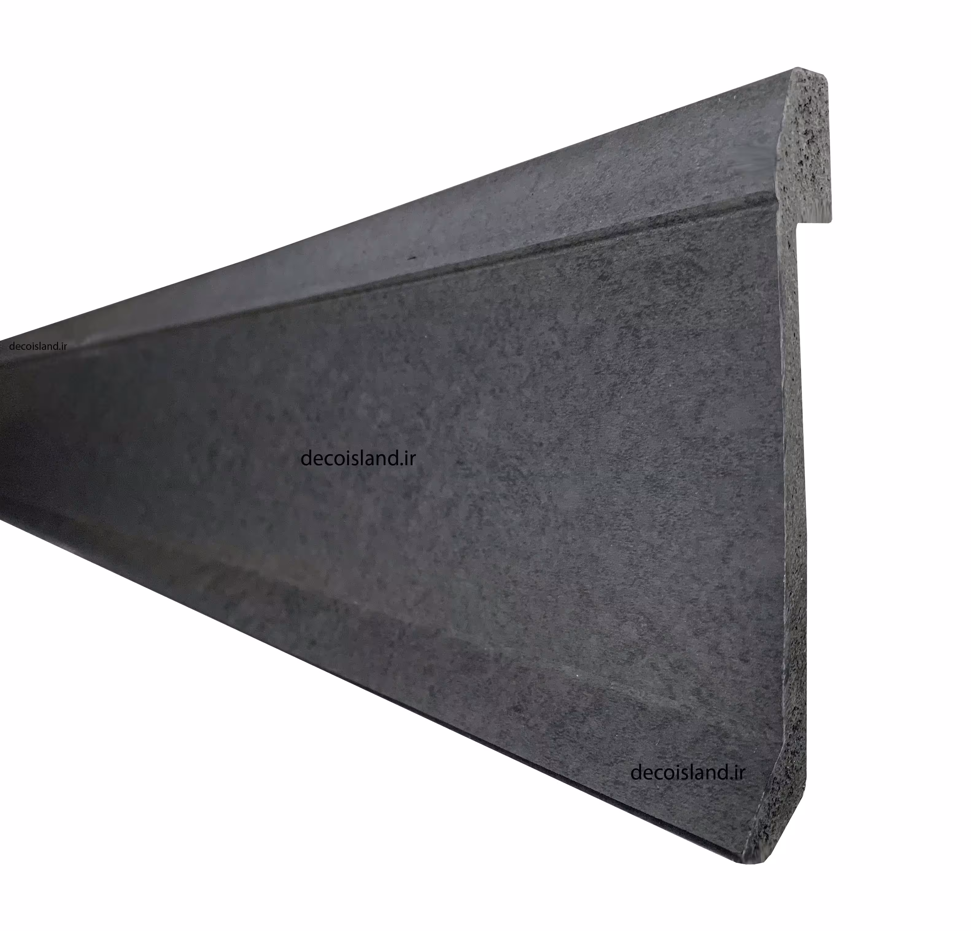 قرنیز 13 سانت روی سنگی | رنگ بتنی تیره | شاخه 3 متری