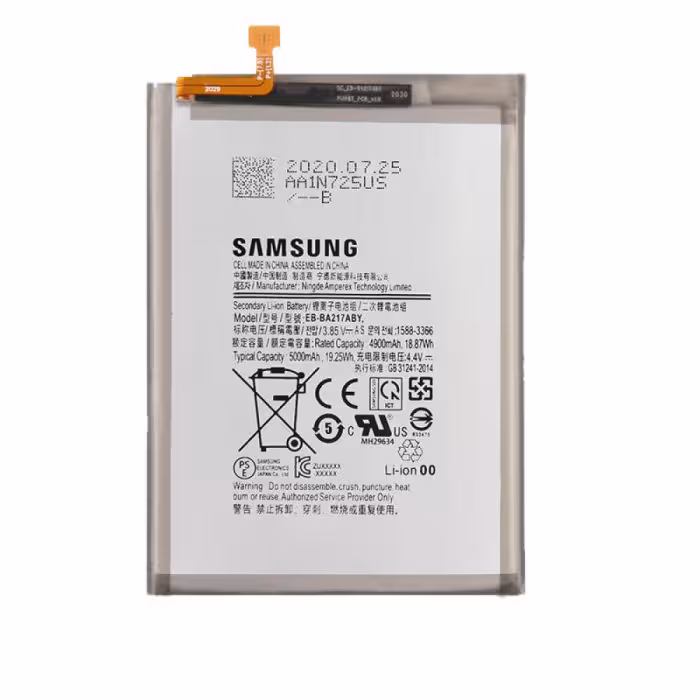 باتری اصلی سامسونگ Galaxy A02 مدل EB-BA217ABY ظرفیت 5000 میلی‌آمپر