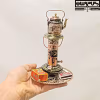 چراغ علاالدین مسی سیسمونی نقره‌کوب مدل محسانا