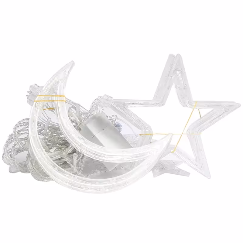 ریسه ال ای دی مدل ماه و ستاره طول 2.5 متر کد1439