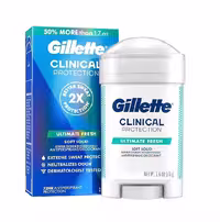 استیک ضد تعریق کلینیکال ژیلت (Gillette) مدل Ultimate Fresh، وزن 48 گرم