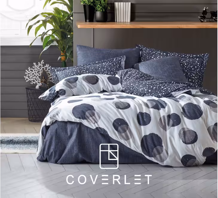 روتختی نیلی هندسی کاوری طرح Orva