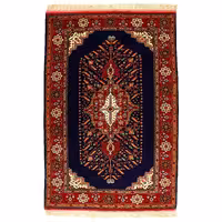 فرش عشایری دستبافت دو و نیم متری طرح لچک ترنچ