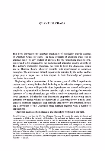 خرید و دانلود نسخه کامل کتاب Quantum Chaos: An Introduction