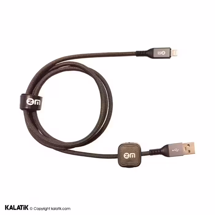 کابل تبدیل USB-A به لایتنینگ زد ام مدل L05 به طول 1 متر-شارسل