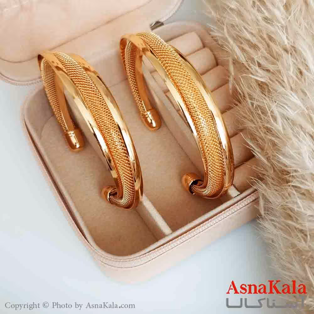 تکدست استیل زنانه مدل حصیری سه لاین فری سایز کد DSB18329W