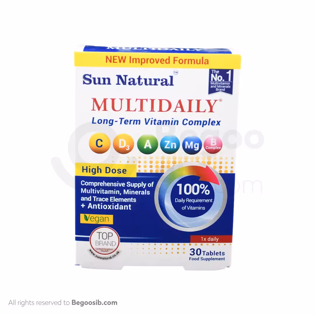 قرص مولتی دیلی سان نچرال 30 عددی