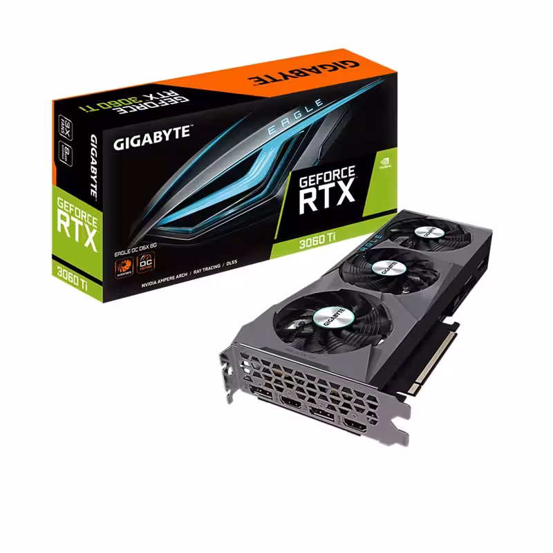 کارت گرافیک گیگابایت مدل RTX3060-Ti-EAGLE-OC-D6X-8G