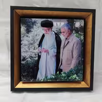تابلو رهبری و حاج قاسم سلیمانی
