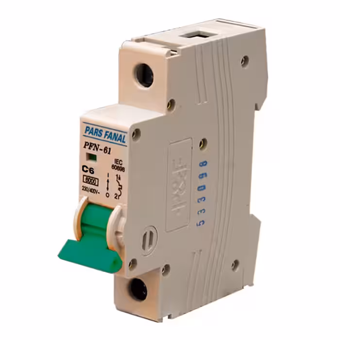 فیوز مینیاتوری تک فاز 6 آمپر پارس فانال مدل C6