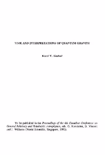 خرید و دانلود نسخه کامل کتاب Time and interpretations of quantum gravity