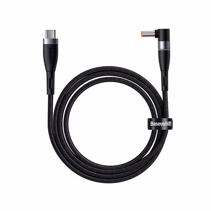 کابل مگنتی تبدیل Type-c به پورت گرد DC باسئوس مدل CATXC-X01