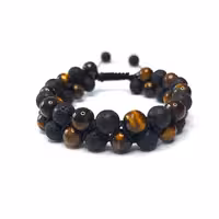 دستبند چشم ببر و سنگ اتشفشان کد 310056