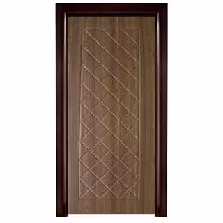 درب PVC رنگ چوب طبیعی برای اتاق خواب کد 1014