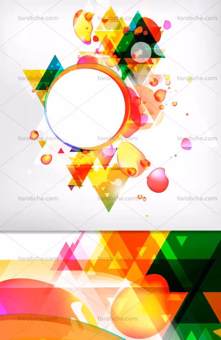 بکگراند انتزاعی اشکال هندسی | گرافیک با طعم تربچه