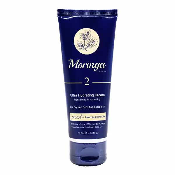 كرم آبرسان دست و صورت مورینگا امو مناسب پوست خشک و حساس کد 2 حجم 75 ميل